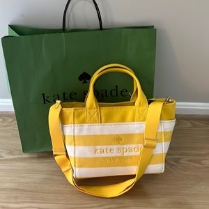 Brand new- Kate Spade beach canvas tote/crossbody